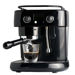 Modern coffee maker. Coffee machine for a cafe or coffee drink theme