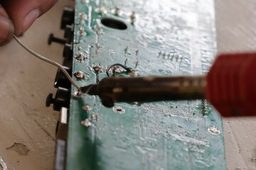 close up of an rusty bolt