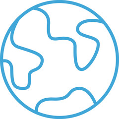 Planet Earth Line Icon