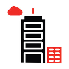 Obraz premium Building Glyph Icon