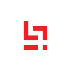 letter ls simple negative space logo vector