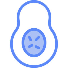 Vector Icon Avacado, eating, food, fruit, health