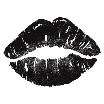 recommend clip art: Black lips png sticker,  mouth transparent background