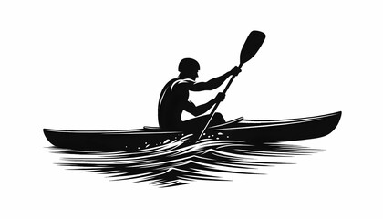 black rower image white background
