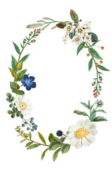 Fototapeta premium Vintage botanical frame png sticker