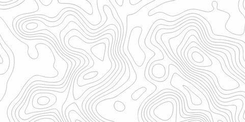 Seamless pattern with lines White wave paper curved reliefs abstract background, Abstract topographic contours map background. Abstract black and white topographic contours lines of mountains. - obrazy, fototapety, plakaty