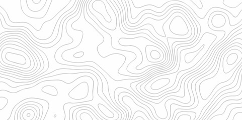 Seamless pattern with lines White wave paper curved reliefs abstract background, Abstract topographic contours map background. Abstract black and white topographic contours lines of mountains.