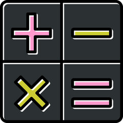 Obraz premium Mathematics Icon