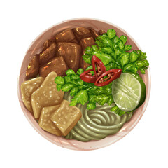 tomato sauce in a bowl with transparent background