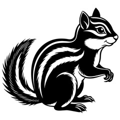 Discover the Charm Chipmunk Silhouette Art for Nature Lovers