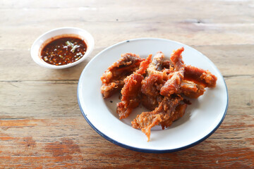 deep fried pork, pork or fried pork