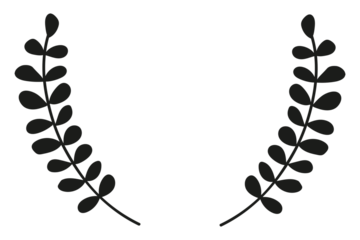 Leafy wreath badge transparent png
