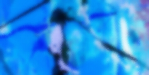 Surreal Blue Luminosity: Abstract Glass Background