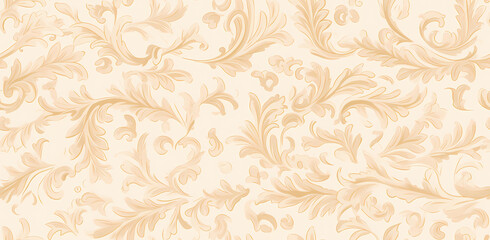 A white and beige damask pattern