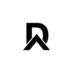 DA business company letter logo design 