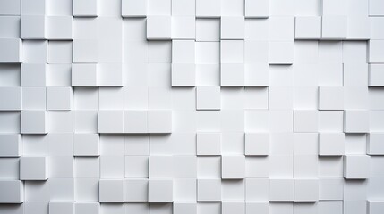 A white wall filled with multiple white squares