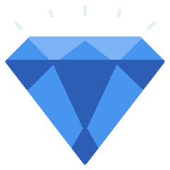 Diamond vector icon flat style. Perfect for website, application, commerce, presentation, logo and more. vector icon design color style