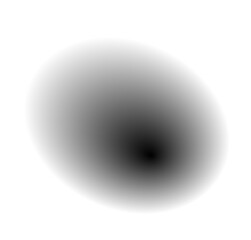 blurry Black Transparent glow ,black gradient background on transparent background