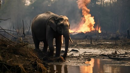 Global warming, Nature, Animal, Cause, Lands. causes soil to Crack, leading to environmental disaster and death of plants and animals	