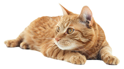 Obraz premium Cat isolated on a transparent background, PNG Cat, Cat with no background 
