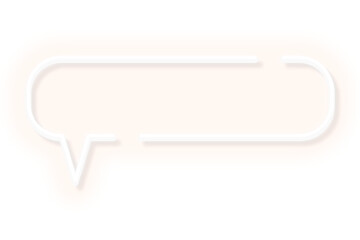 White speech balloon design element transparent png