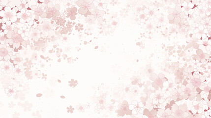 Fototapeta premium 桜の花びら模様の壁紙