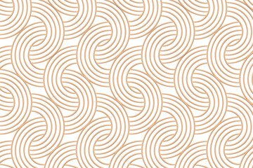 Golden interlaced rounded arc patterned background design element