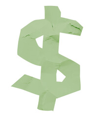 Obraz premium Png dollar sign font paper cut symbol