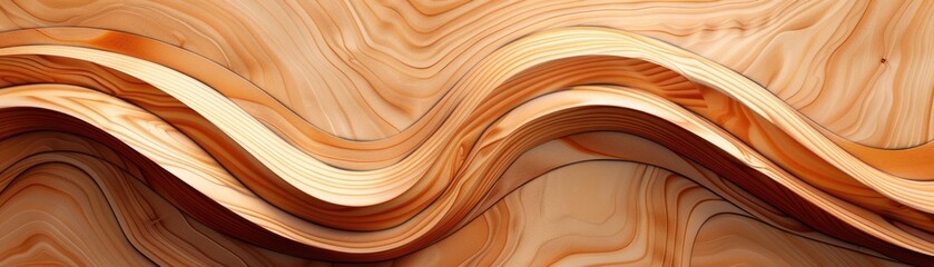 Seamless texture of polished wood grain in high detail - obrazy, fototapety, plakaty