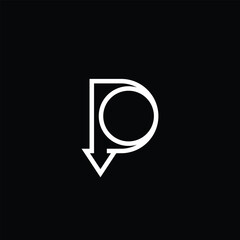 DO Letter Initial Logo Design Vector Template