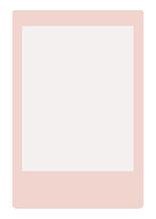 Pastel pink instant photo frame png sticker