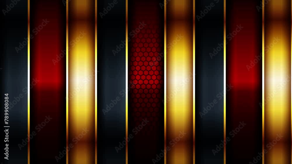 Poster Animation abstract moving squares and lines background