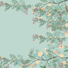 Textile and digital seamless pattern design