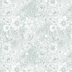 Obraz premium Textile and digital seamless pattern design