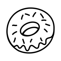 icon donut high quality black style pixel perfect