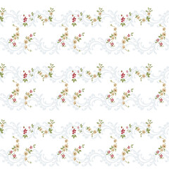 Digital Flower Printed Patterns.