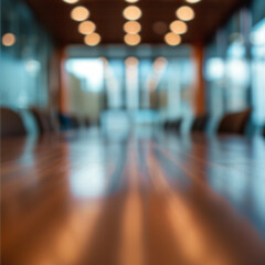 Blurred conference room