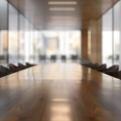 Blurred conference room