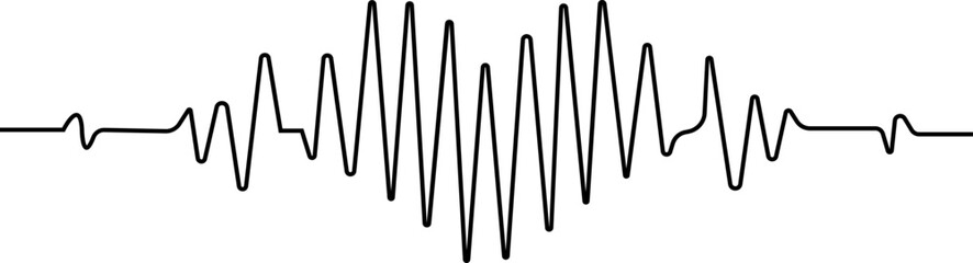 Heartbeat vector icon. Symbol cardiogram heart logo in linear style with editable stock. Medical sign. Heart beat pulse flat icon for medical apps and websites isolated on transparent background.