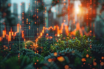 A visual representation of a diversifying investment portfolio