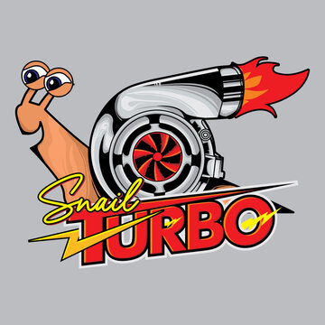 The turbo snail logo vector can be used for additional ornamentation