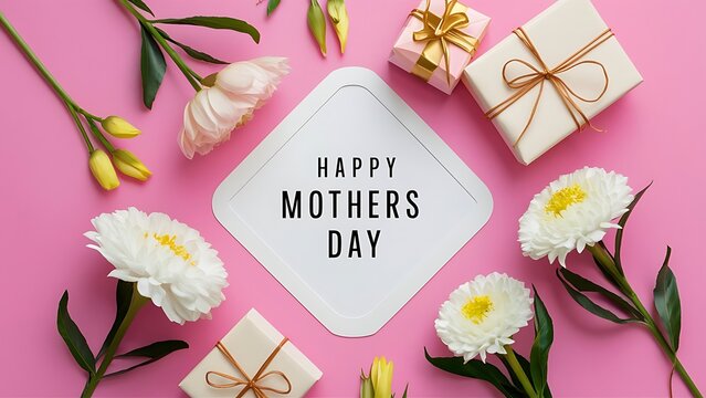 Happy Mothers Day Background , Mothers Day Floral Arrangement In Unique Style
