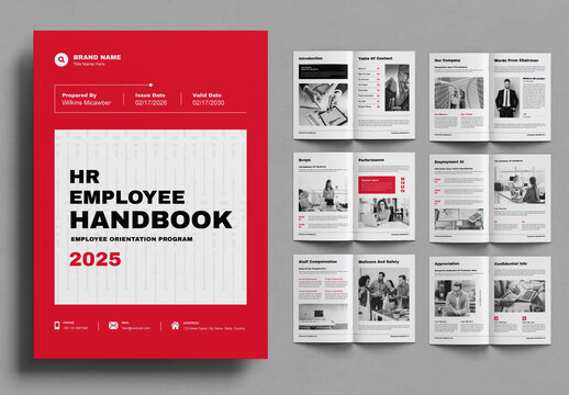 Hr Employee Handbook Design Layout