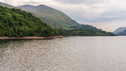 View of Thirlmere in the Lake District, Cumbria, UK