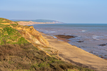The Channel coast near Brighstone Bay, Isle of Wight, UK