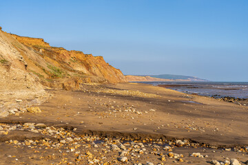 The Channel coast near Brighstone Bay, Isle of Wight, UK