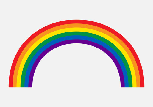 Arcoíris con la bandera del orgullo LGBT+
