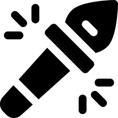 torch icon. vector glyph icon for your website, mobile, presentation, and logo design.