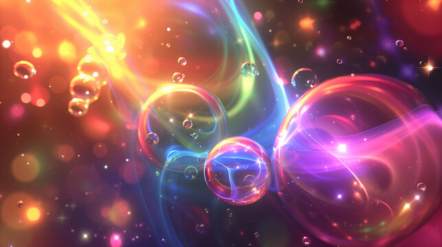 Abstract sphere balls or bubles pastel color beautiful background for cover brochure, flyer, poster, wallpaper, banner web.