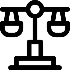 balance icon. vector line icon for your website, mobile, presentation, and logo design.